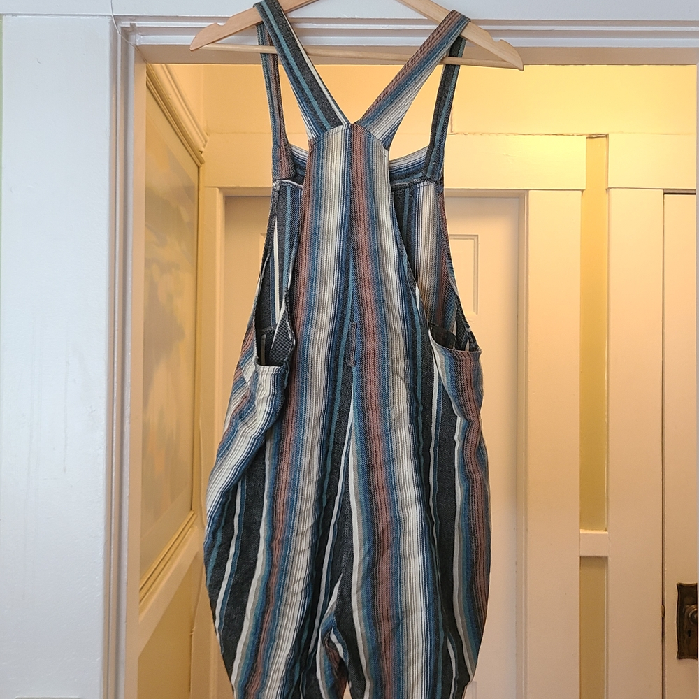 Striped Multicolor Overalls - Picture 2 of 4